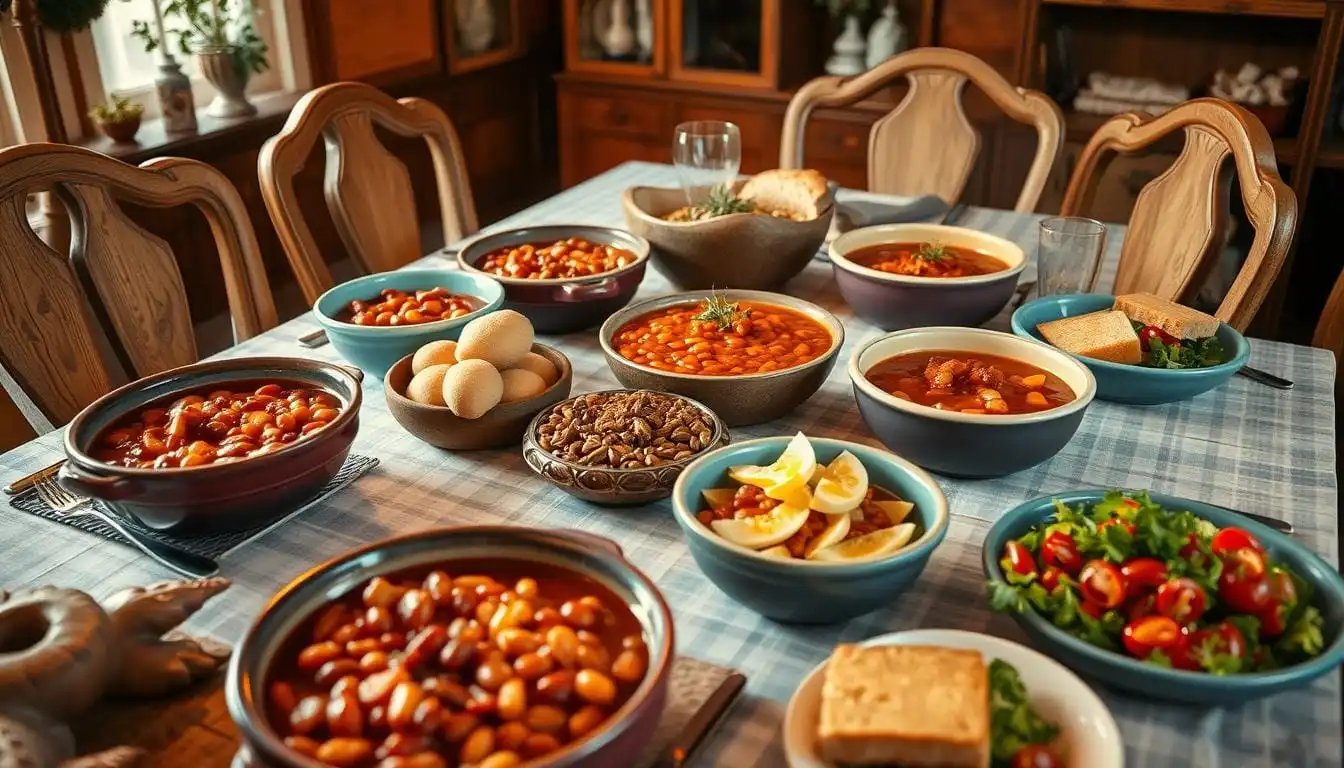 baked beans and ground beef