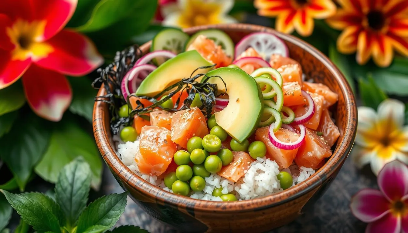 salmon poke bowl