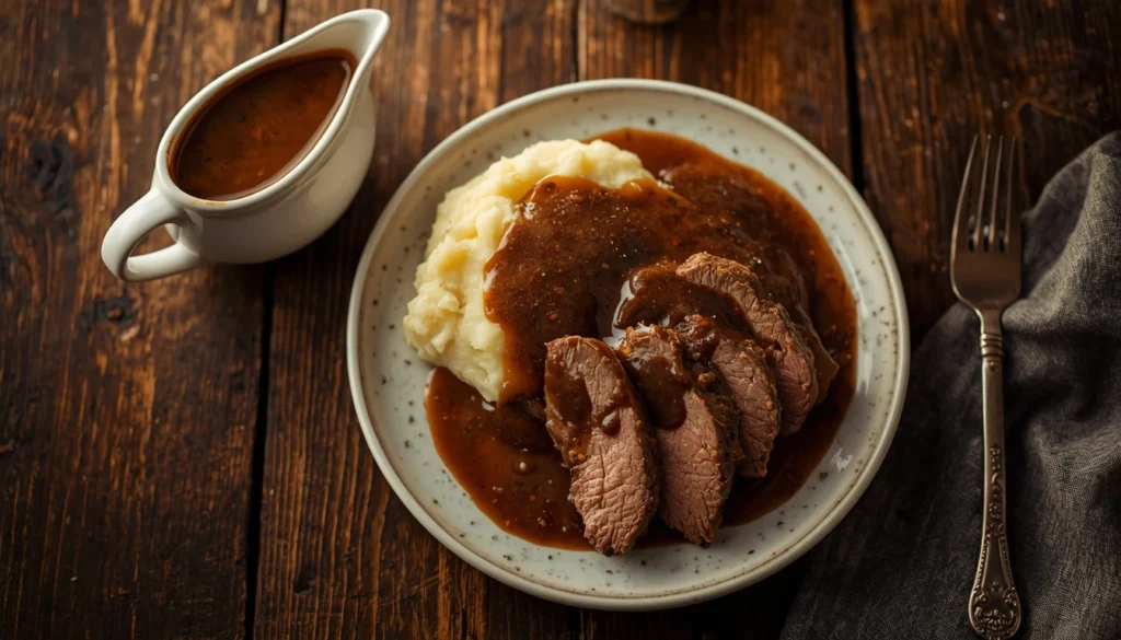 beef broth gravy
